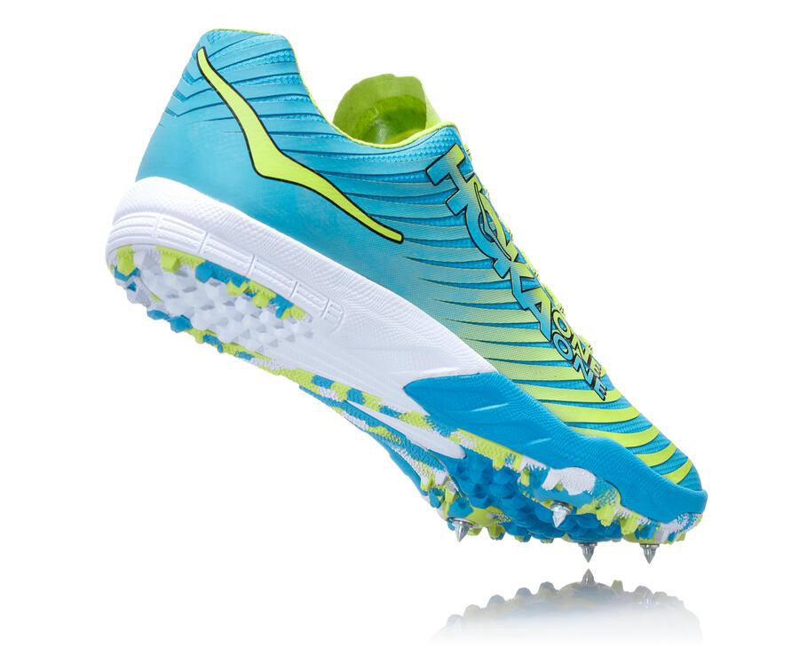 Hoka One One Evo Xc Spikes Dam - Blå/Gröna - XORHZ-6194